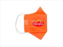 Máscara Personalizada SP | Impressão Digital, Poliéster, 3 Camadas | Exemplo Espaço do Crachá | Imagem 1